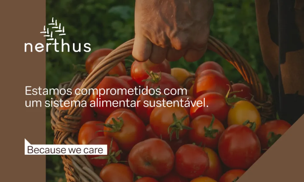 estamos comprometidos com um sistema alimentar sustentável. Because We Care.